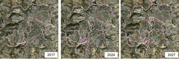 Image 1 – bike paths in Jerusalem past, present, and future